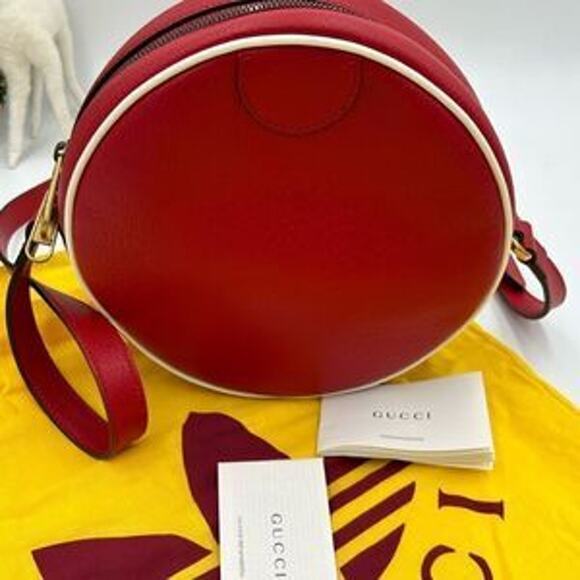 Women’s Gucci X Adidas, GG Marmont round leather shoulder bag made in Italy - Picture 7 of 11